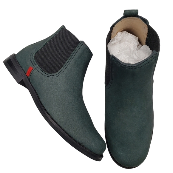 Marc JosephNIB Webster Bootie Forest Green Nubuck Leather Pull On Boots 10.5